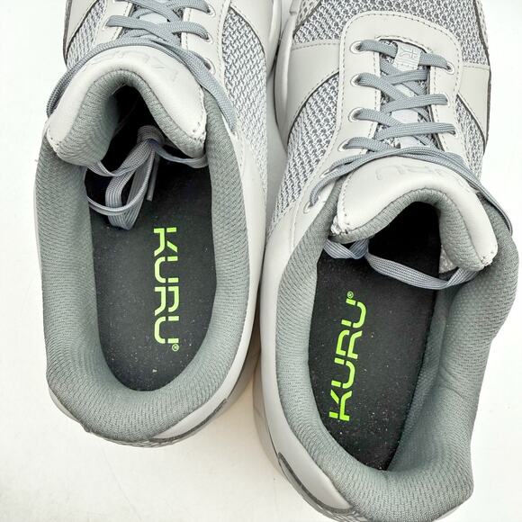 Kuru Mens Quantum 2 Walking Sneakers US 12 Wide EU 46 Grey Athletic EUC main image 4